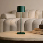 William Pine Green Rechargeable Table Lamp – USB-C, Dimmable, 120-Hour Battery Tavellio
