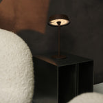 Luca Mocha Brown - USB Rechargeable Lamp l Minimalist, Playful & Dimmable