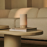 Luna Beige – Travertin Wiederaufladbare Tischlampe 
