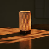 Luna Dunkelbraun Holz Wiederaufladbare Tischlampe 