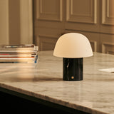 Maes Schwarz – Nero Marquina Wiederaufladbare Tischlampe 