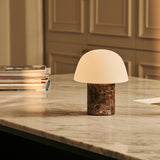 Maes Brown – Emperador Dark Marble Rechargeable Table Lamp | Elegant, Stylish & Functional