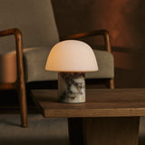 Maes Weiß – Calacatta Viola Marmor Wiederaufladbare Tischlampe 