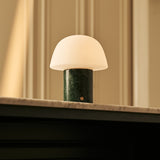 Maes Green – Verde Alpi Marble Rechargeable Table Lamp | Elegant, Stylish & Functional