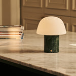 Maes Green – Verde Alpi Marble Rechargeable Table Lamp | Elegant, Stylish & Functional