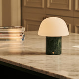Maes Green – Verde Alpi Marble Rechargeable Table Lamp | Elegant, Stylish & Functional