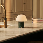 Maes Green – Verde Alpi Marble Rechargeable Table Lamp | Elegant, Stylish & Functional