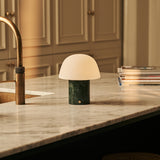 Maes Green – Verde Alpi Marble Rechargeable Table Lamp | Elegant, Stylish & Functional