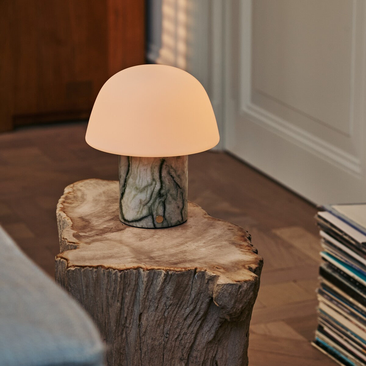 Maes Green – Ice Green Marble Rechargeable Table Lamp | Elegant, Stylish & Functional