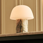 Maes Green – Ice Green Marble Rechargeable Table Lamp | Elegant, Stylish & Functional