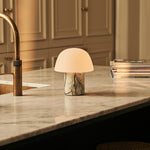 Maes Green – Ice Green Marble Rechargeable Table Lamp | Elegant, Stylish & Functional