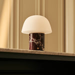 Maes Red – Rosso Levanto Marble Rechargeable Table Lamp | Elegant, Stylish & Functional