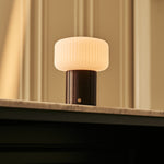 Margaux Dark Brown Rechargeable Table Lamp | Stylish, Cordless & 3 Light Modes