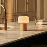 Margaux Light Brown Rechargeable Table Lamp | Stylish, Cordless & 3 Light Modes