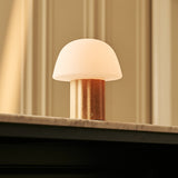 Marijn Light Brown Rechargeable Table Lamp | 3 Light Colors, Dimmable & Modular Lampshade