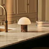 Maris Brown – Marble Emperador Dark Rechargeable Table Lamp | Classic, 3 Light Colors & Dimming Function