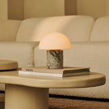 Maris Green – Ice Green Marble Rechargeable Table Lamp | Classic, 3 Light Colors & Dimming Function