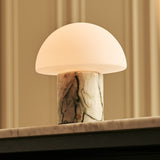 Maris Green – Ice Green Marble Rechargeable Table Lamp | Classic, 3 Light Colors & Dimming Function