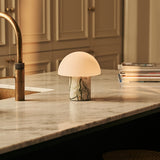 Maris Green – Ice Green Marble Rechargeable Table Lamp | Classic, 3 Light Colors & Dimming Function