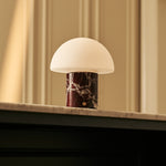 Maris Red – Marble Rosso Levanto Rechargeable Table Lamp | Classic, 3 Light Colors & Dimming Function