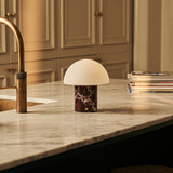 Maris Red – Marble Rosso Levanto Rechargeable Table Lamp | Classic, 3 Light Colors & Dimming Function