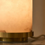 Marley Wooden Lamp with Beige Lampshade – Warm Organic Design Tavellio