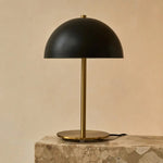 Lola Gold & Black Table Lamp – Elegant Metal Design with On/Off Switch Tavellio