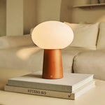 Max Chestnut Wooden Cordless and Rechargeable Lamp – Eco-Friendly Design