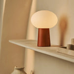 Max Chestnut Wooden Cordless and Rechargeable Lamp – Eco-Friendly Design