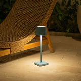 William Amsterdams Blue Rechargeable Iron Table Lamp – Dimmable, 120-Hour Battery, USB-C Tavellio