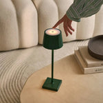 William Pine Green Rechargeable Table Lamp – USB-C, Dimmable, 120-Hour Battery Tavellio