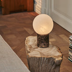 Metsu Brown – Emperador Dark Marble Rechargeable Table Lamp | Authentic, Dimmable & Up to 100 Hours of Light