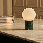 Metsu Green – Verde Alpi Marble Rechargeable Table Lamp | Authentic, Dimmable & Up to 100 Hours of Light