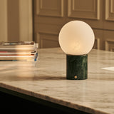 Metsu Green – Verde Alpi Marble Rechargeable Table Lamp | Authentic, Dimmable & Up to 100 Hours of Light
