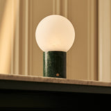 Metsu Green – Verde Alpi Marble Rechargeable Table Lamp | Authentic, Dimmable & Up to 100 Hours of Light