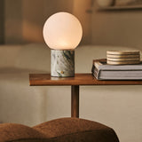 Metsu Green – Ice Green Marble Rechargeable Table Lamp | Authentic, Dimmable & Up to 100 Hours of Light