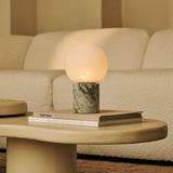 Metsu Green – Ice Green Marble Rechargeable Table Lamp | Authentic, Dimmable & Up to 100 Hours of Light