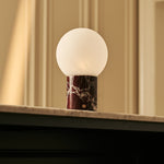 Metsu Red – Rosso Levanto Marble Rechargeable Table Lamp | Authentic, Dimmable & Up to 100 Hours of Light