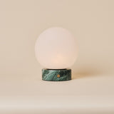 Metsu Small Ice Green Marmeren Oplaadbare Tafellamp