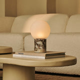 Metsu Weiß – Calacatta Viola Marmor Wiederaufladbare Tischlampe 