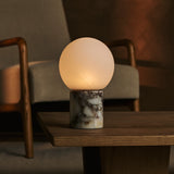 Metsu Weiß – Calacatta Viola Marmor Wiederaufladbare Tischlampe 