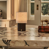 Miranda Dark Brown Rechargeable Table Lamp | Cordless, Stylish & 3 Light Modes