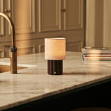 Miranda Dark Brown Rechargeable Table Lamp | Cordless, Stylish & 3 Light Modes