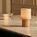 Miranda Light Brown Rechargeable Table Lamp | Cordless, Stylish & 3 Light Modes