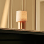 Miranda Light Brown Rechargeable Table Lamp | Cordless, Stylish & 3 Light Modes