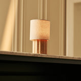 Miranda Light Brown Rechargeable Table Lamp | Cordless, Stylish & 3 Light Modes