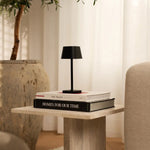 Ava Black Rechargeable Table Lamp | Sleek Cordless Lighting Solution Tavellio