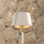 Ava White Rechargeable Table Lamp – Stylish, Cordless & Dimmable Lighting - Tavellio