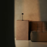 Vondel Mocha Brown Rechargeable and Cordless Lamp Perfect for Hospitality Industry – Wirelessly Rechargeable via Charging Station Tavellio