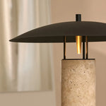 Nicolaas - Lamp made of travertine and metal Tavellio